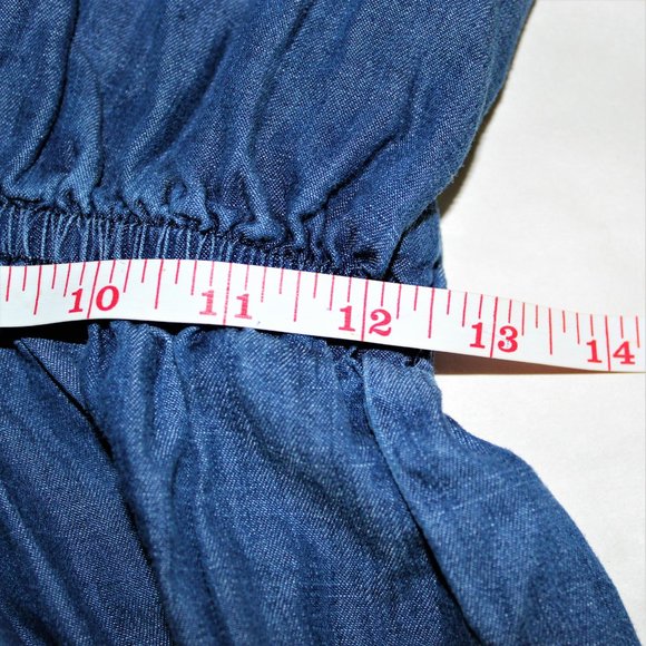 Massimo blue denim look romper - Picture 5 of 8